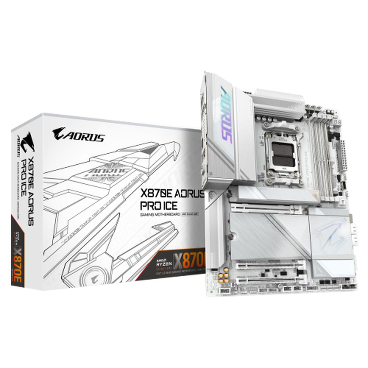 GIGABYTE X870E AORUS PRO ICE carte mere AMD X870E Emplacement AM5 ATX