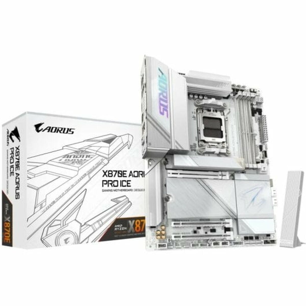 GIGABYTE X870E AORUS PRO ICE carte mere AMD X870E Emplacement AM5 ATX
