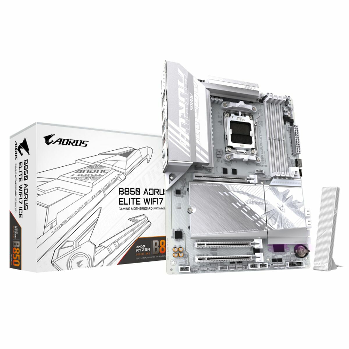 GIGABYTE B850 AORUS ELITE WIFI7 ICE AMD B850 Emplacement AM5 ATX