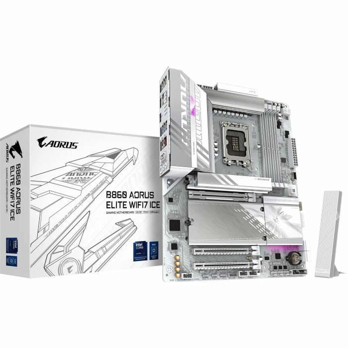 GIGABYTE B860 AORUS ELITE WIFI7 ICE Intel B860 LGA 1851 (Socket V1) ATX