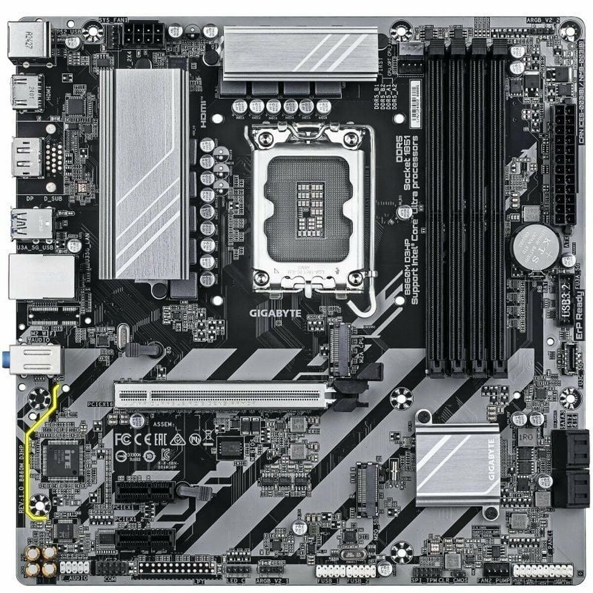 GIGABYTE B860M D3HP carte mere Intel B860 LGA 1851 (Socket V1) micro ATX