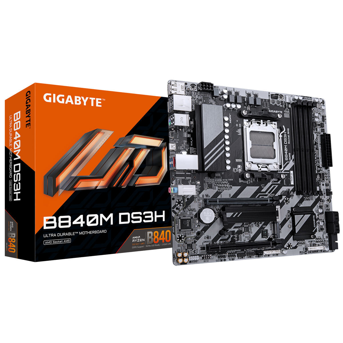 GIGABYTE B840M DS3H carte mere AMD B840 Emplacement AM5 micro ATX