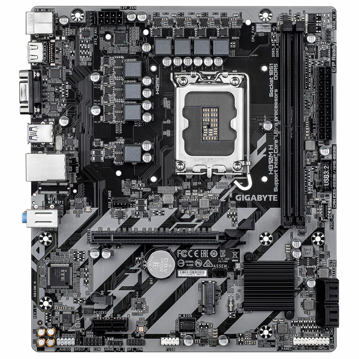 GIGABYTE H810M H carte mere Intel H810 LGA 1851 (Socket V1) micro ATX