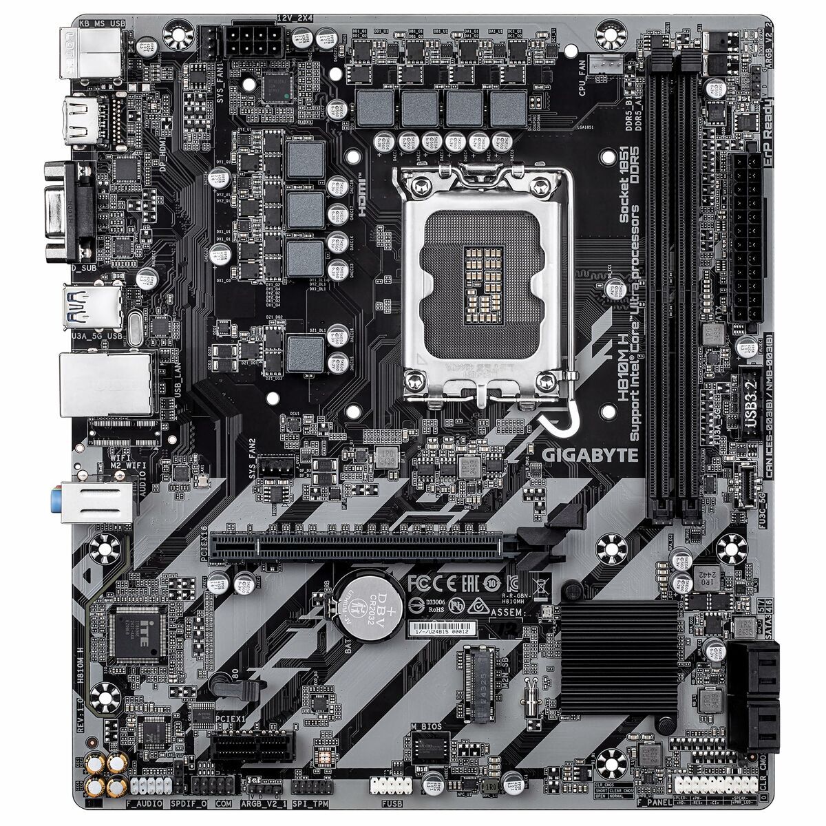 GIGABYTE H810M H carte mere Intel H810 LGA 1851 (Socket V1) micro ATX