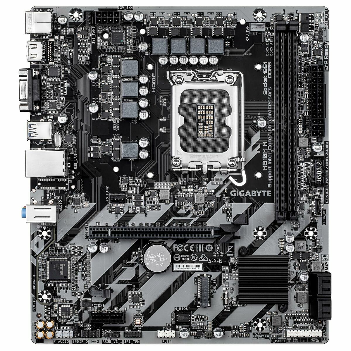 GIGABYTE H810M H carte mere Intel H810 LGA 1851 (Socket V1) micro ATX
