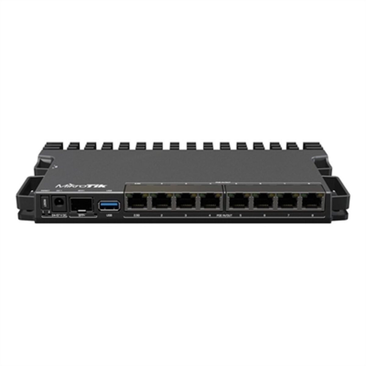 Mikrotik RouterBORD 5009UPr+S+IN with Marvell Armada ARMv8 CPU (4-cores, 1.4GHz per core), 1GB of DDR4 RAM, 1GB NAND storage, 1x 2.5Gbit LAN (802.3af/at PoE-out