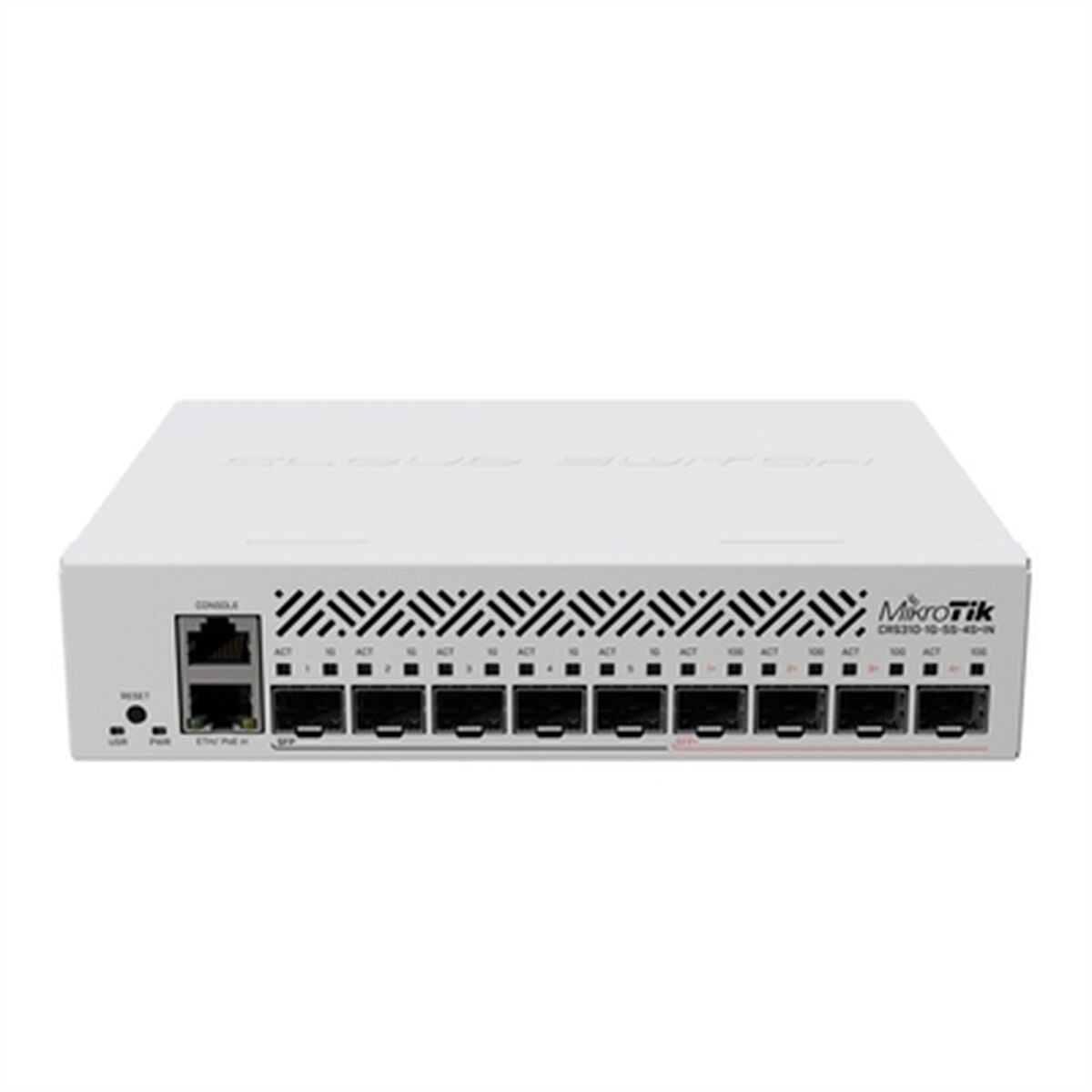 Mikrotik CRS310-1G-5S-4S+IN commutateur L3 Gigabit Ethernet (10/100/1000) avec prise en charge PoE in (pas de prise en charge PoE out) 1U