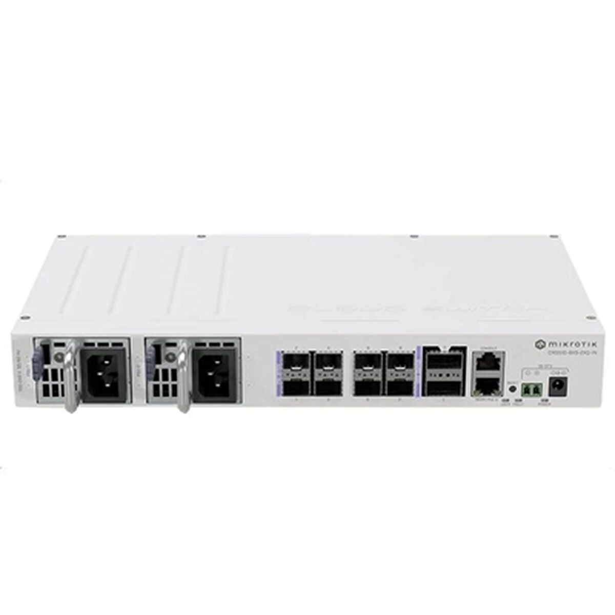 Mikrotik CRS510-8XS-2XQ-IN commutateur réseau L3 Fast Ethernet (10/100) Connexion Ethernet, supportant l'alimentation via ce port (PoE) Blanc