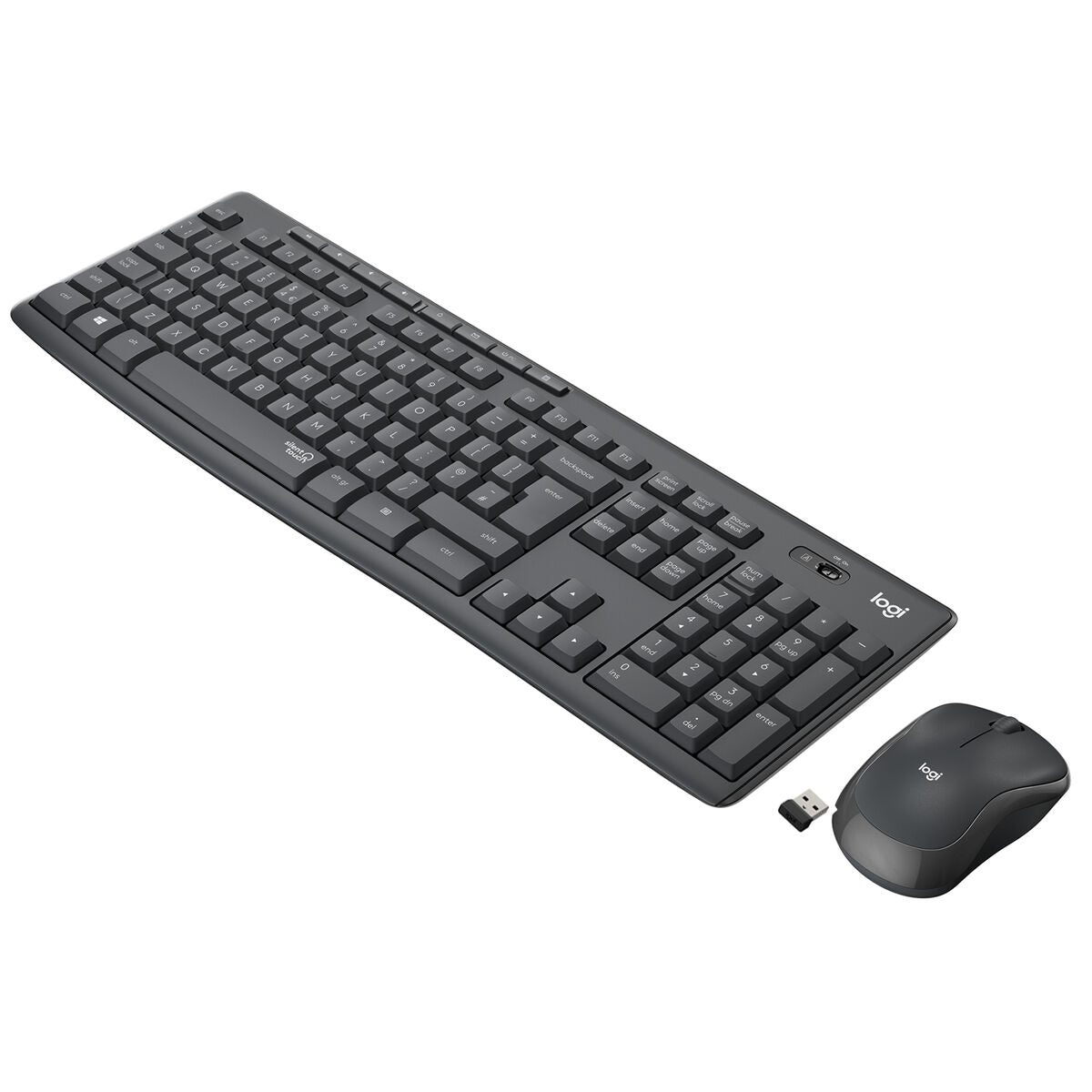 MK295 Silent Wireless Combo GRAPHITE NLB