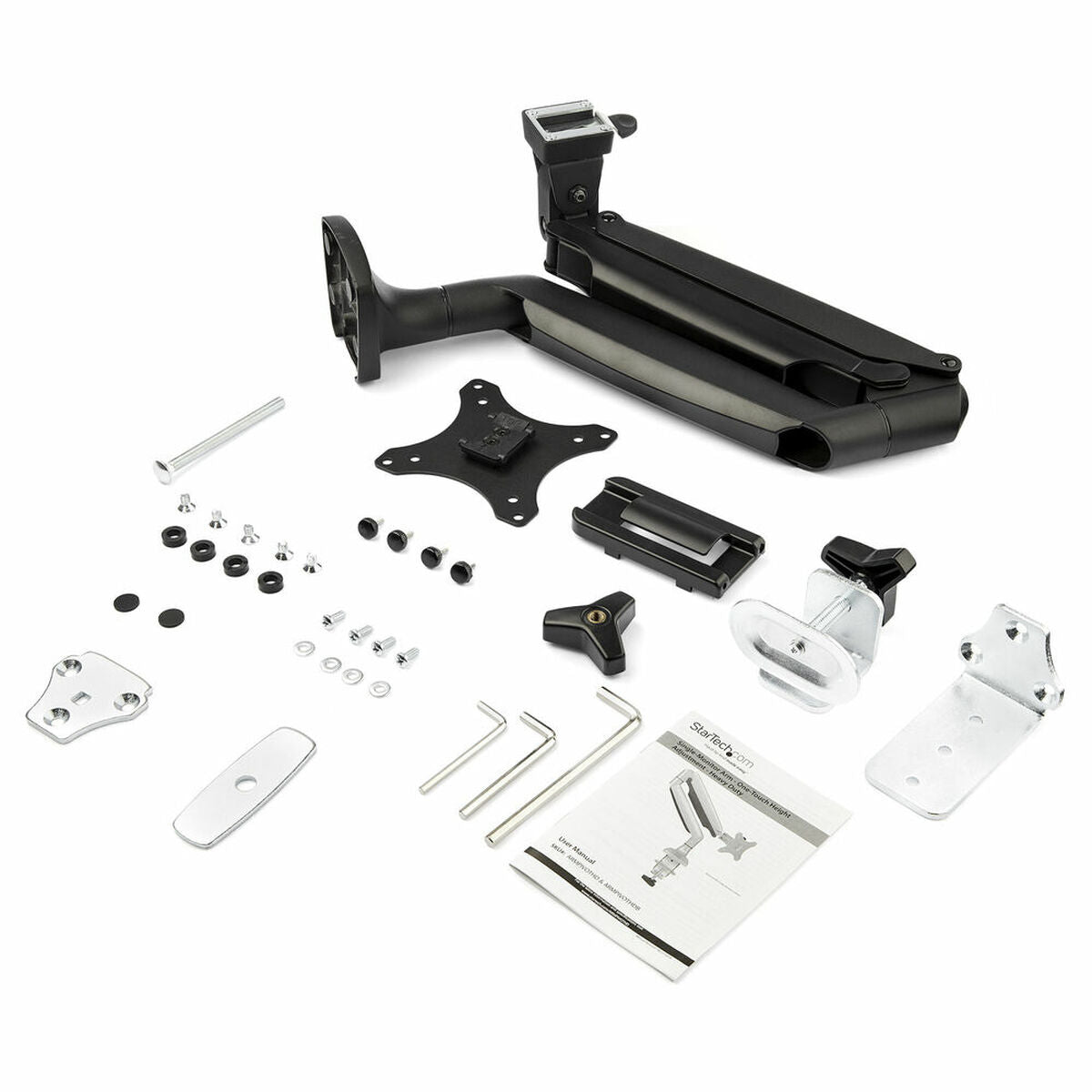 Monitor Arm - Heavy Duty Aluminum Black