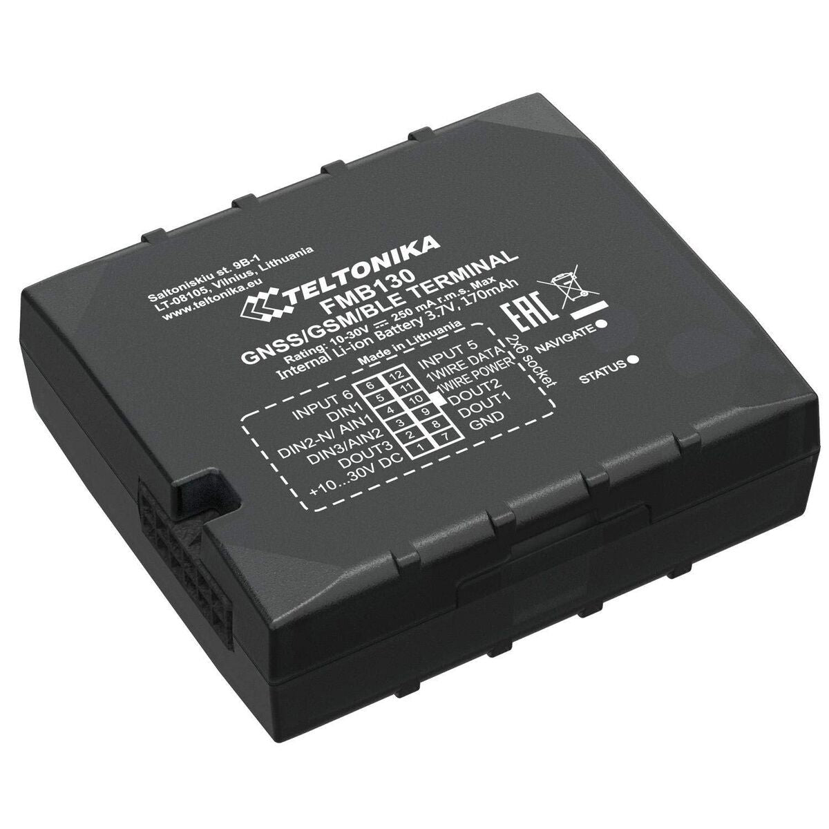 Teltonika FMB130 tracker GPS Voiture 0,128 GB Noir
