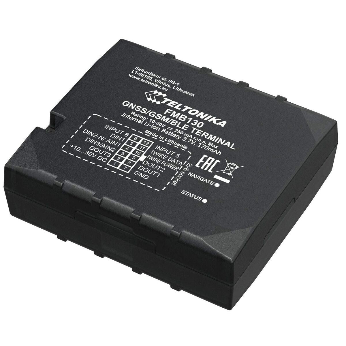 Teltonika FMB130 tracker GPS Voiture 0,128 GB Noir