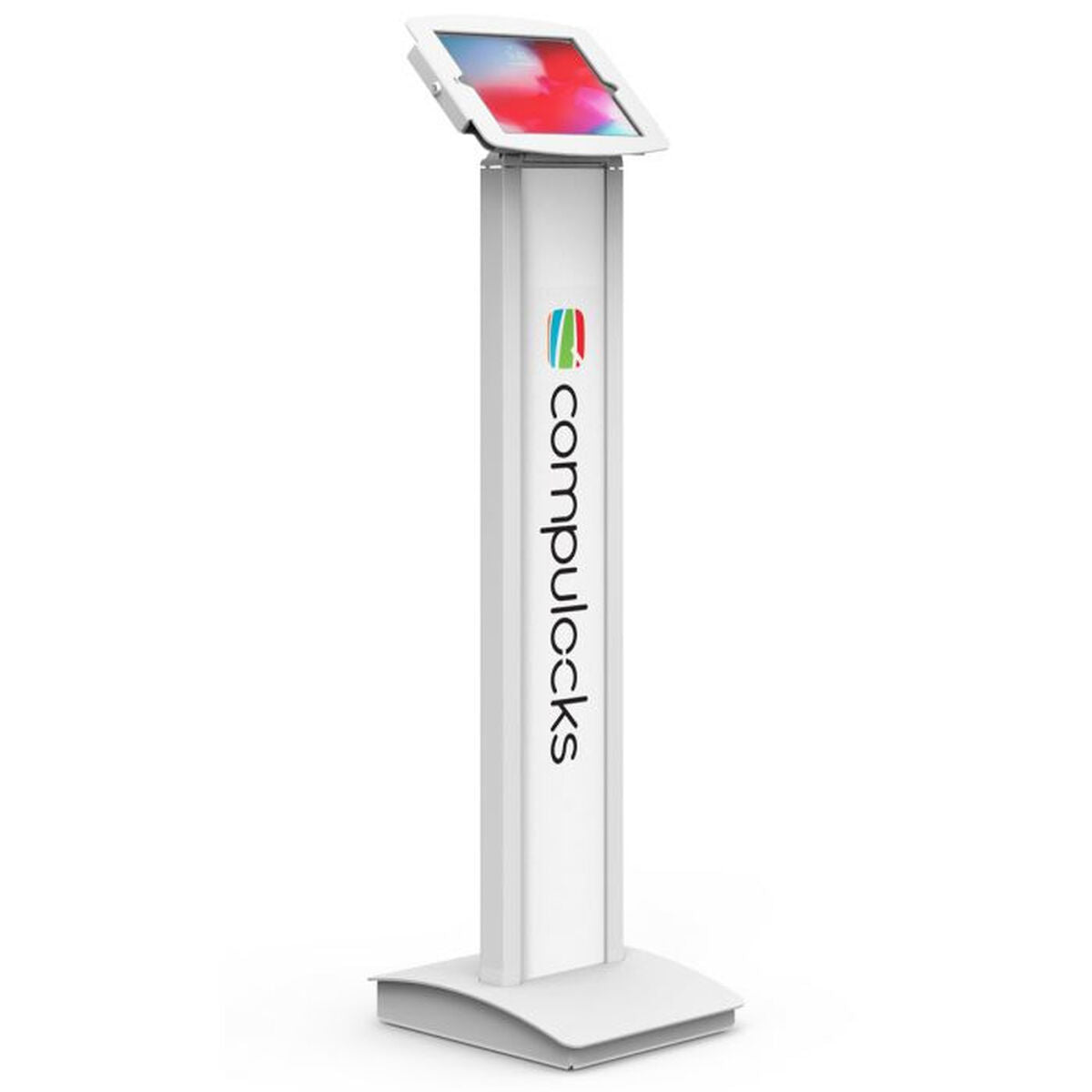 Tablet Floor Stand Mount BrandME White