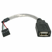 6" USB A to USB 4 Pin Header Cable