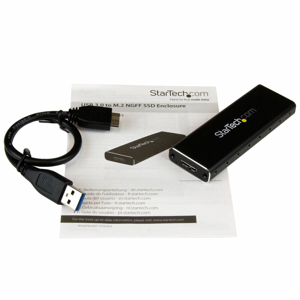 External USB 3.0 SATA M.2 SSD Enclosure