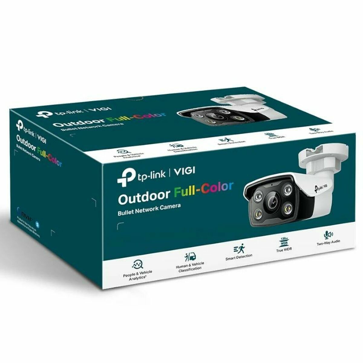 TP-LINK VIGI C350 4MM 5MP Full-Color Bullet Network Camera IP67 PoE/DC 12V 25fps/30fps