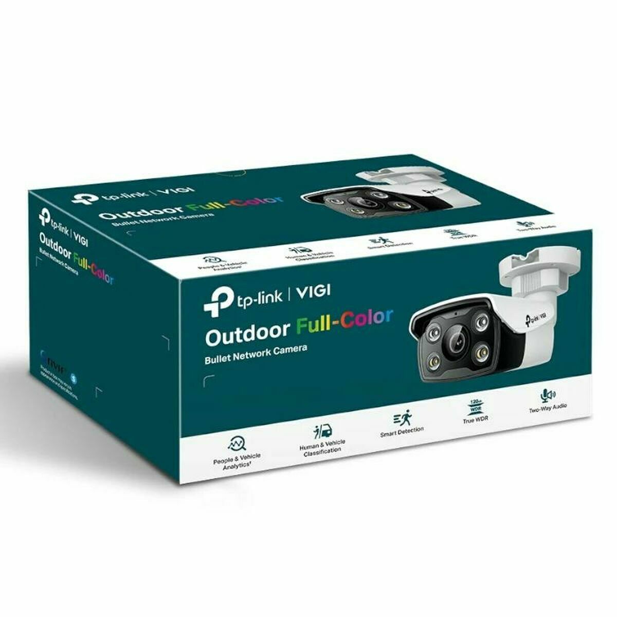 TP-LINK 5MP Full-Color Bullet Network Camera 5MP 2.8mm Fixed Lens 1/2.7inch Progressive Scan CMOS