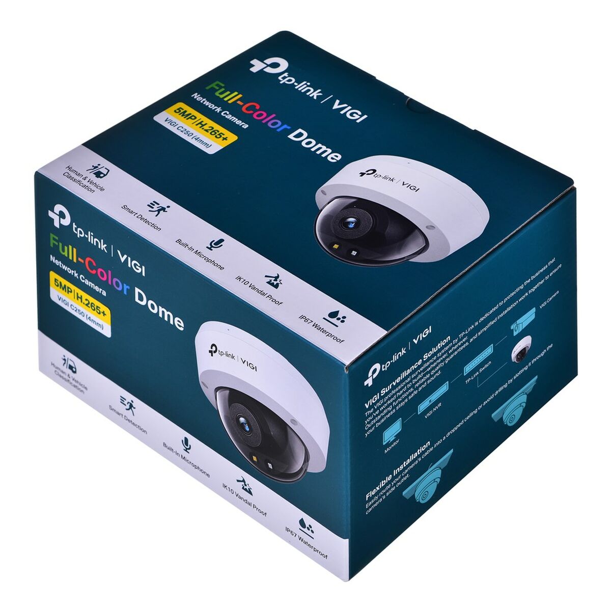 TP-LINK VIGI C250 4MM 5MP Full-Color Dome Network Camera 25fps/30fps 2880x1620