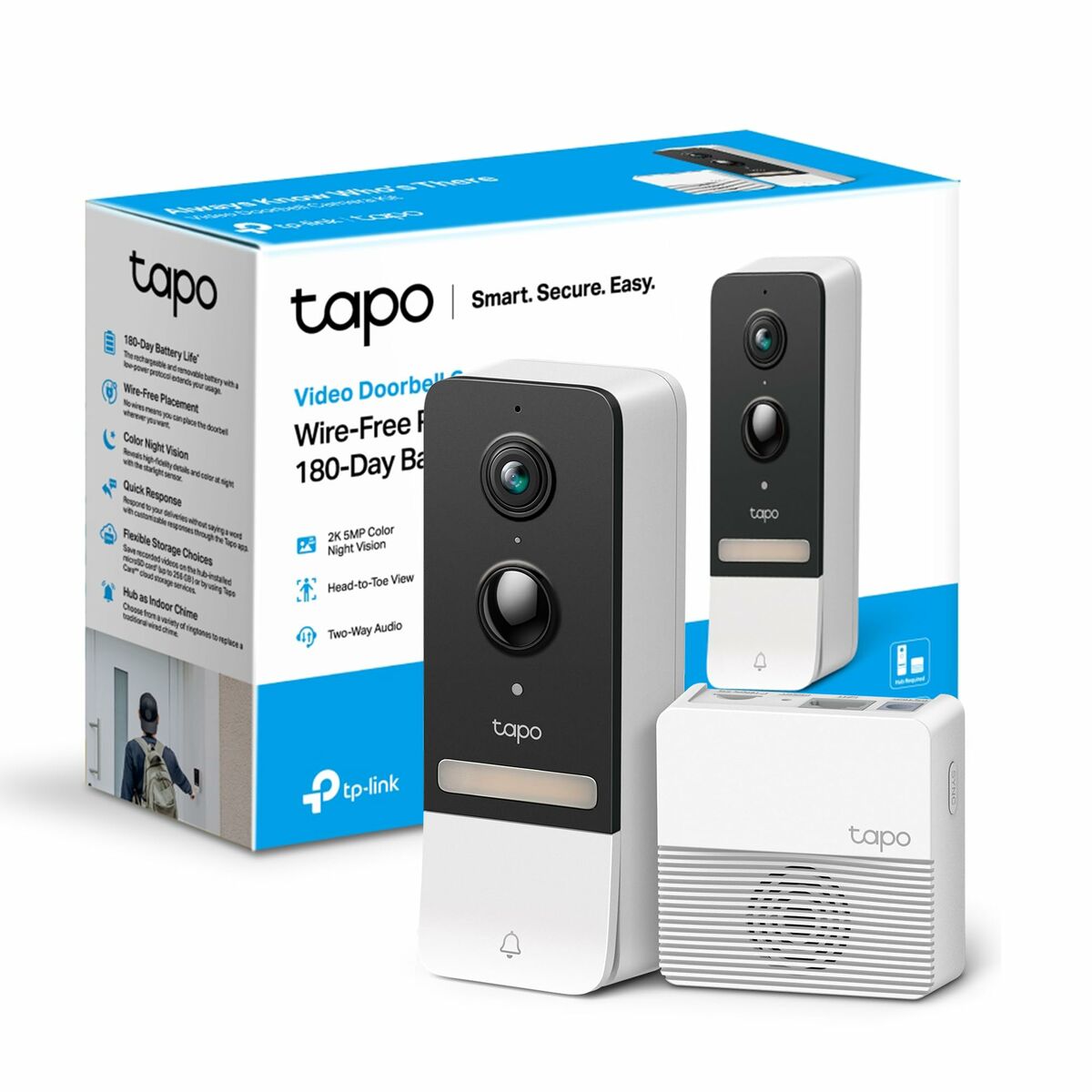 TP-Link Tapo D230S1 Noir, Blanc