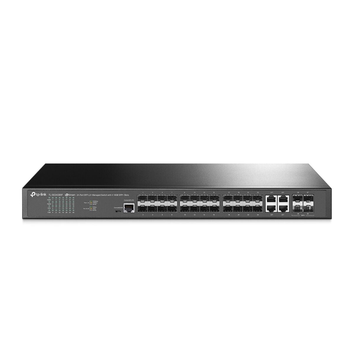TP-Link SG3428XF (TL-SG3428XF) JetStream™ 24-Port SFP L2+ Managed Switch with 4 10GE SFP+ Slots