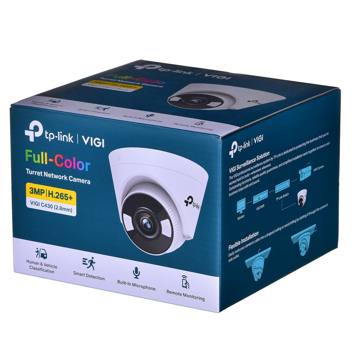 TP-Link VIGI C430 Tourelle Caméra de sécurité IP Intérieure et extérieure 2304 x 1296 pixels Plafond