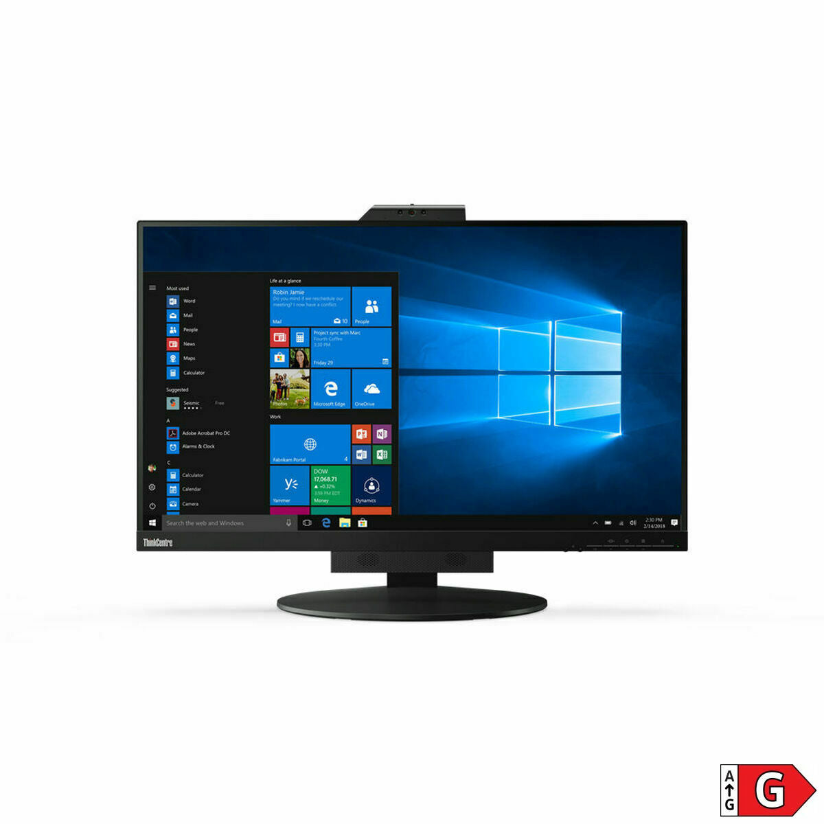 LENOVO ThinkCentre - Tiny-In-One 27 - 27p QHD - LCD - 16:9 1000:1 350nits 14ms - Webcam - HDMI - VGA - USB-B