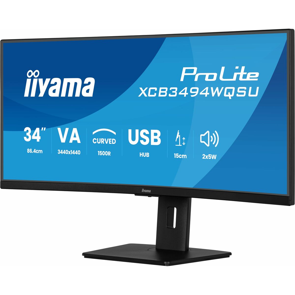 XCB3494WQSU-B1 34" UW Curved VA-3440x144