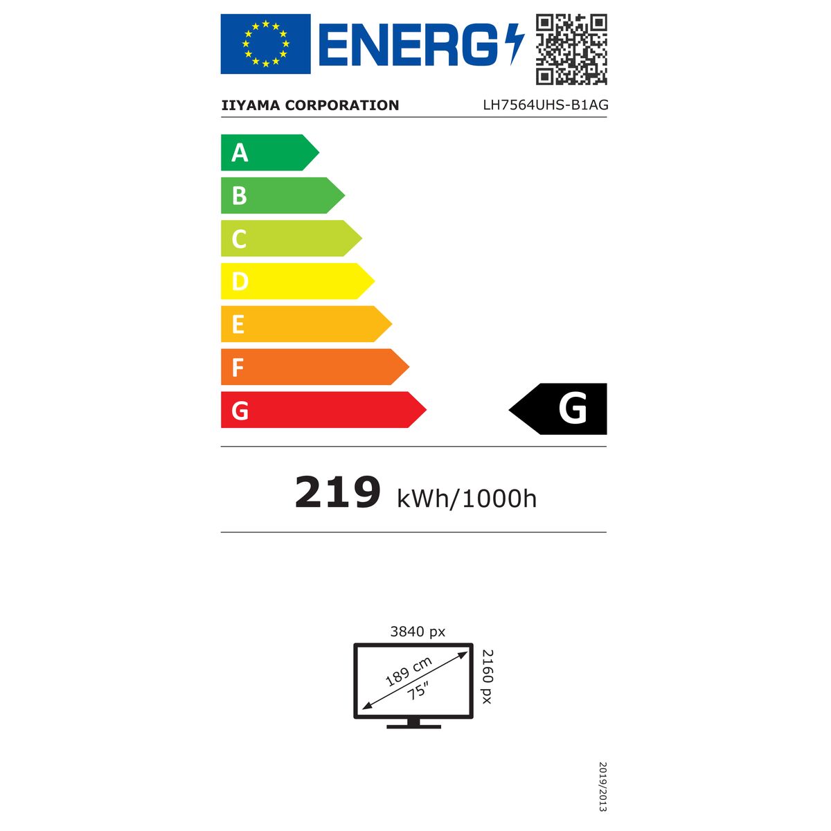 75" 3840x2160 UHD VA Haze 25% 500cd