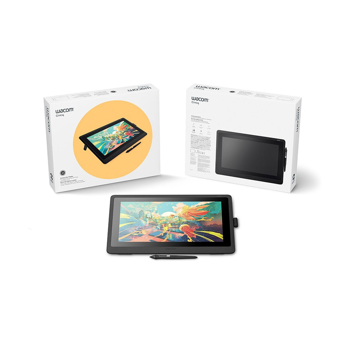 WACOM Écran interactif Cintiq 16 - Écran LCD 15.6" + Stylet - HDMI, USB - Noir