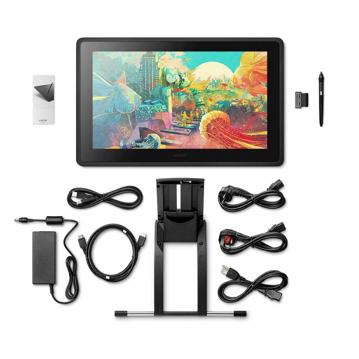 WACOM Écran interactif Cintiq 22 - Écran LCD 21.5" + Stylet Pro Pen 2 - Noir
