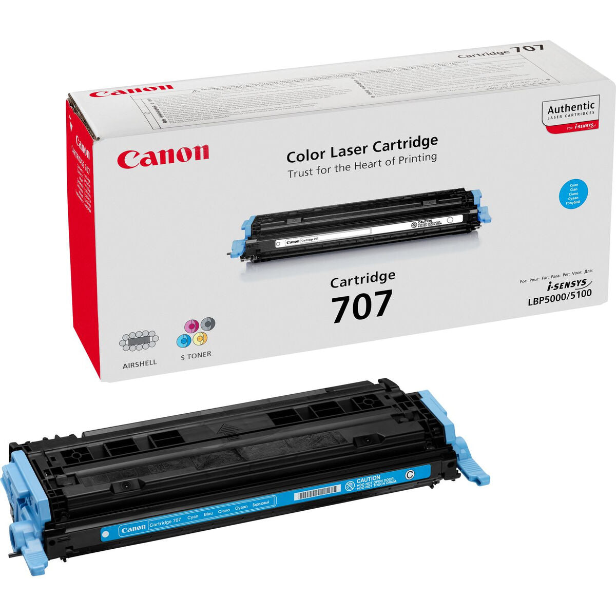 CANON 707 cartouche de toner cyan capacite standard 2.000 pages pack de 1