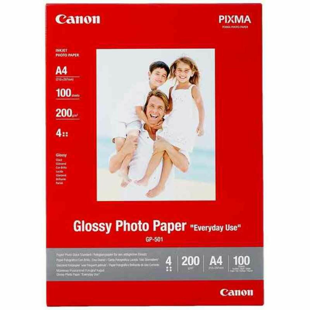 CANON GP-501 brillant photo  papier inkjet 210g/m2 A4 100 feuilles pack de 1