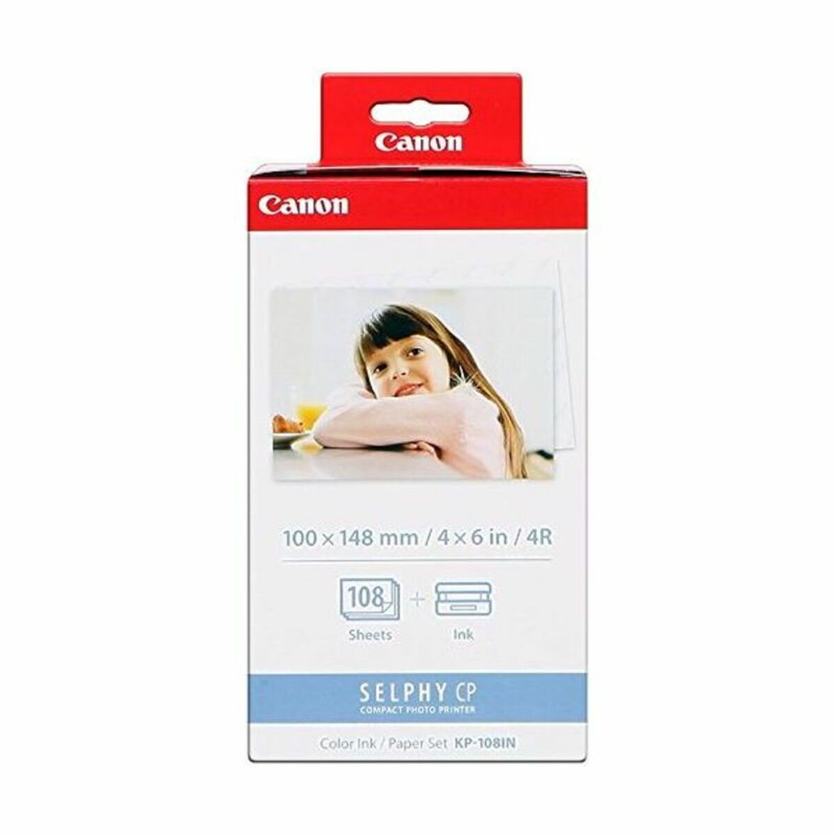 Canon KP-108IN papier photos Rouge, Blanc