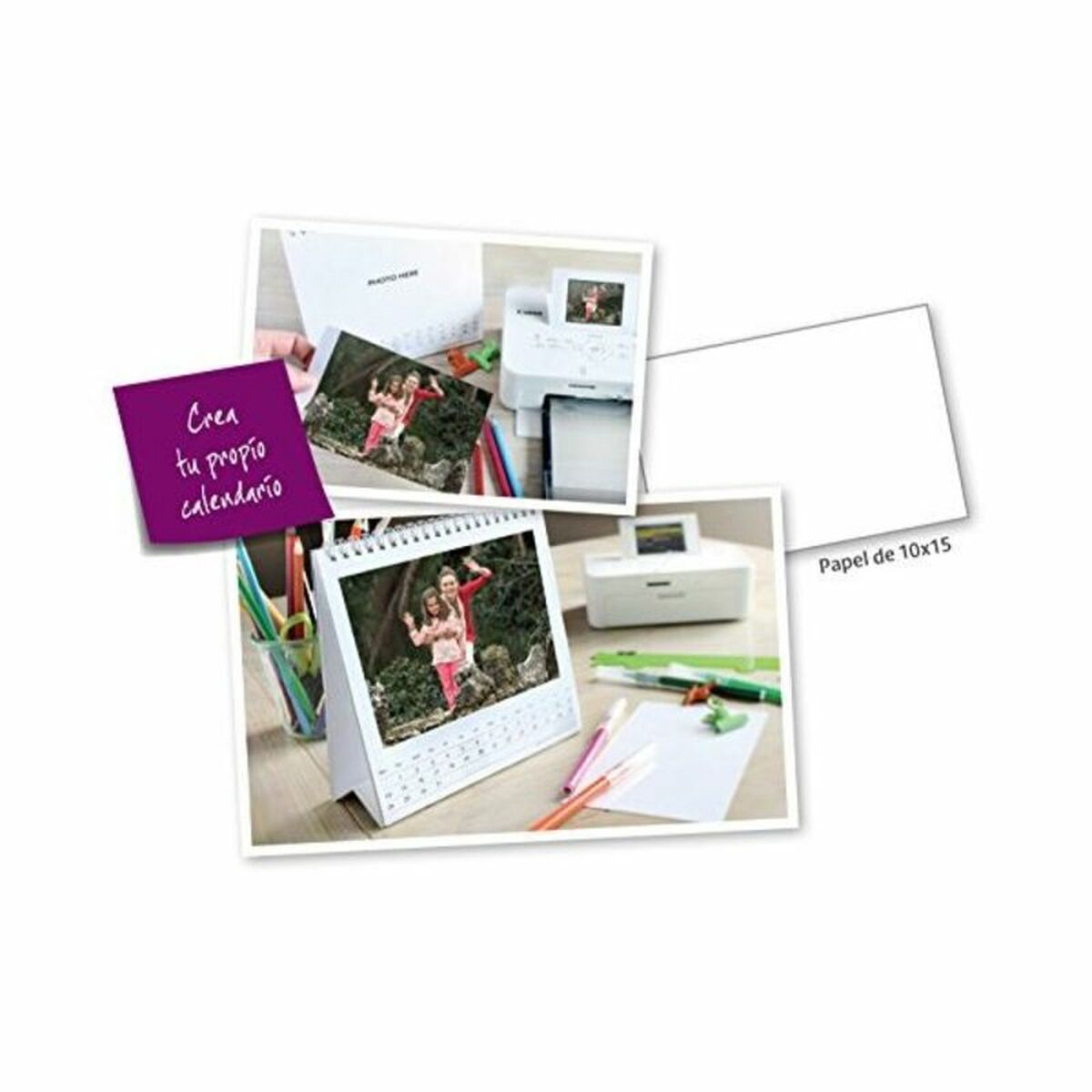 Canon KP-108IN papier photos Rouge, Blanc