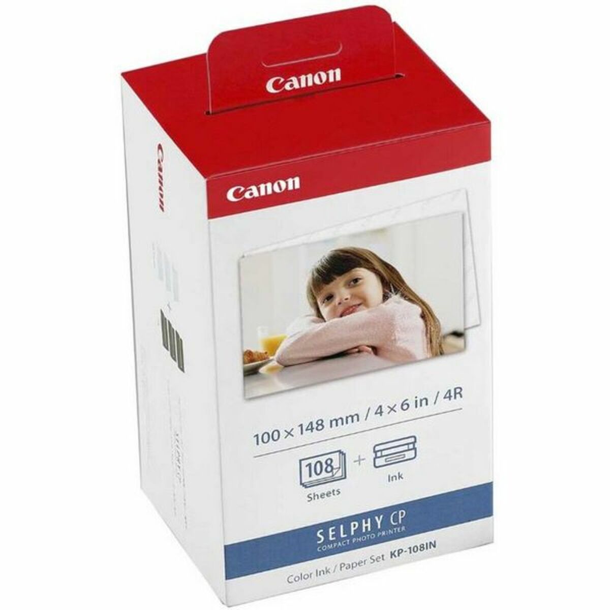Canon KP-108IN papier photos Rouge, Blanc