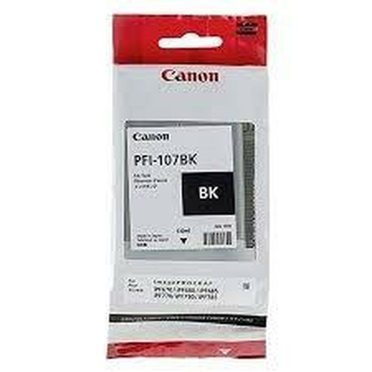CANON PFI-107BK cartouche d encre noir capacité standard 130ml pack de 1