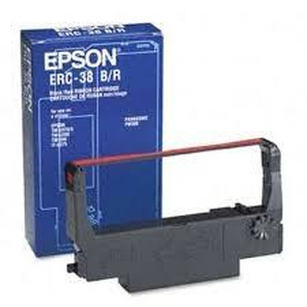 EPSON ERC38BR ruban noir et rouge noir 1.500.000, couleur 750.000 caractères pack de 1