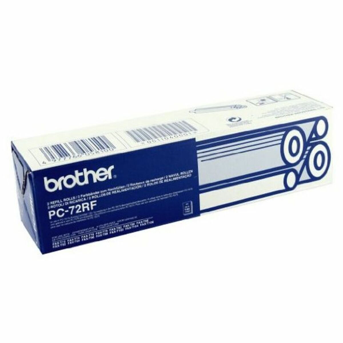 BROTHER PC-72RF rouleau de transfert noir 144 pages refill pack de 2