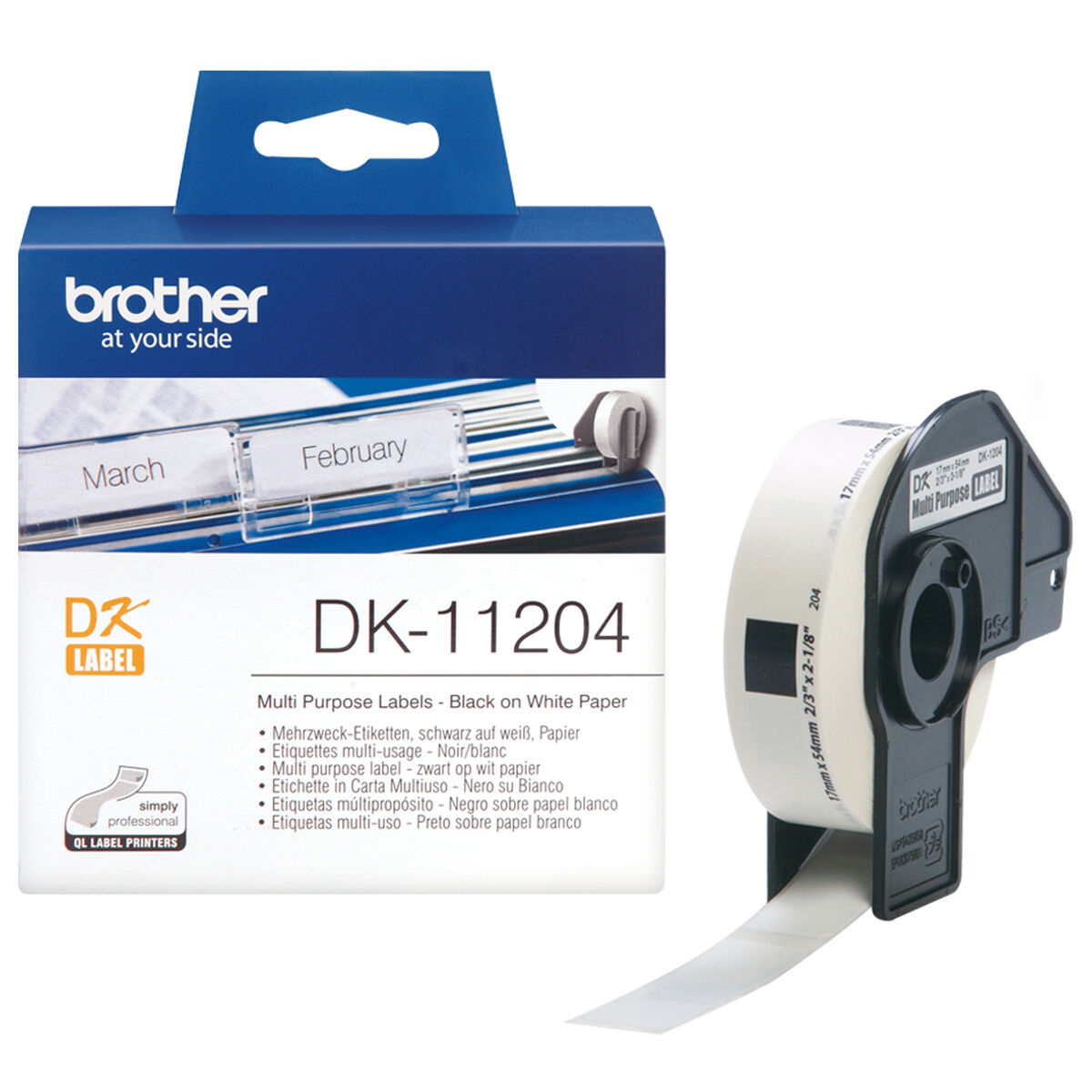 Dual label 400pc/roll 17x54 f QL-series