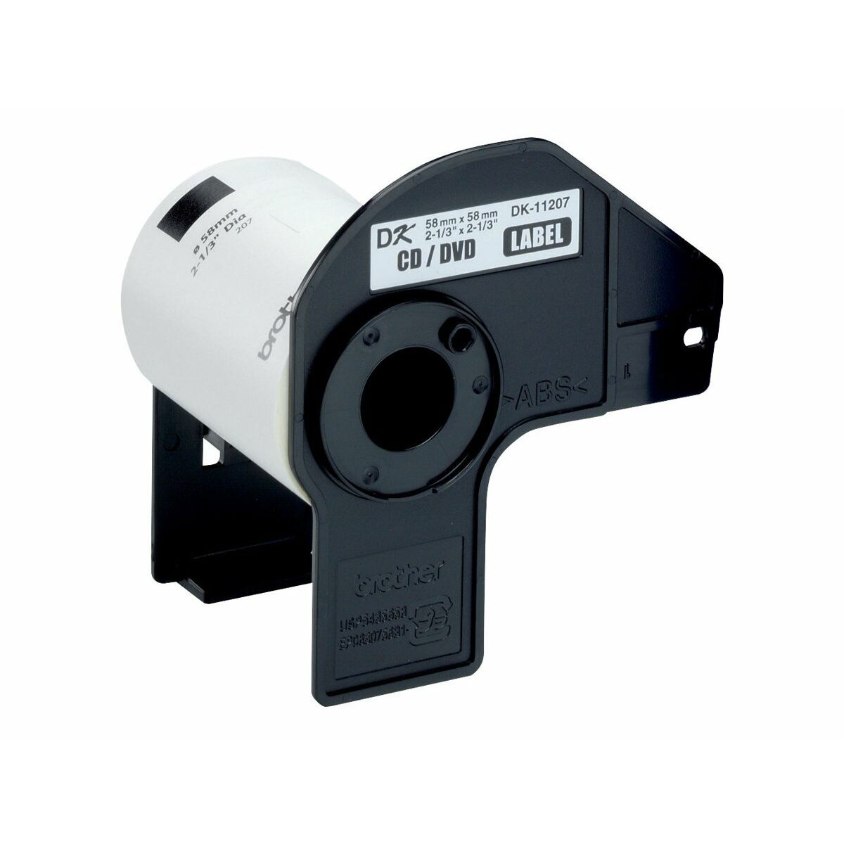BROTHER P-TOUCH DK-11207 die-cut CD / DVD label (film) diameter 58mm 100 labels
