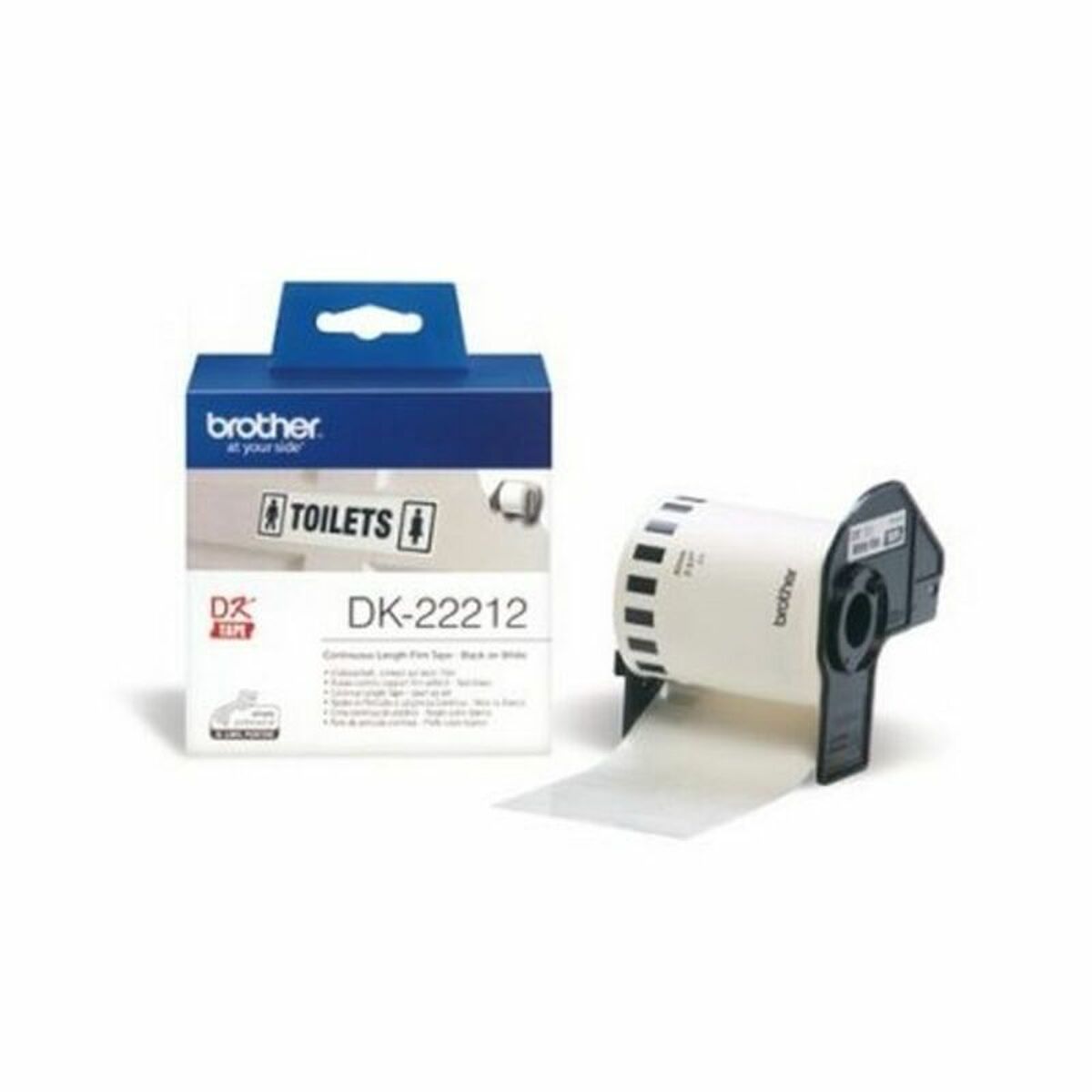 BROTHER P-TOUCH DK-22212 blanc continue length film 62mm x 15.24m