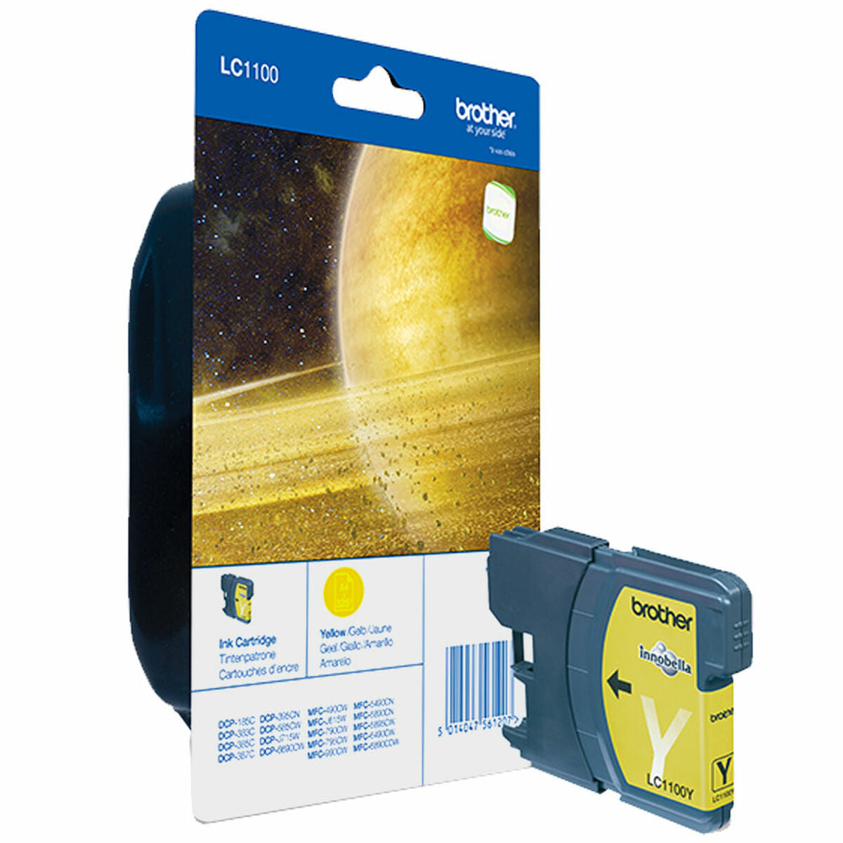 BROTHER LC-1100 cartouche d encre jaune capacité standard 7.5ml 325 pages pack de 1