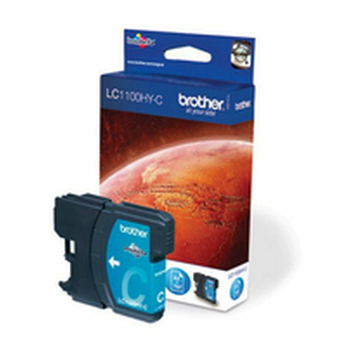 BROTHER LC-1100 cartouche d encre cyan haute capacité 16ml 750 pages pack de 1
