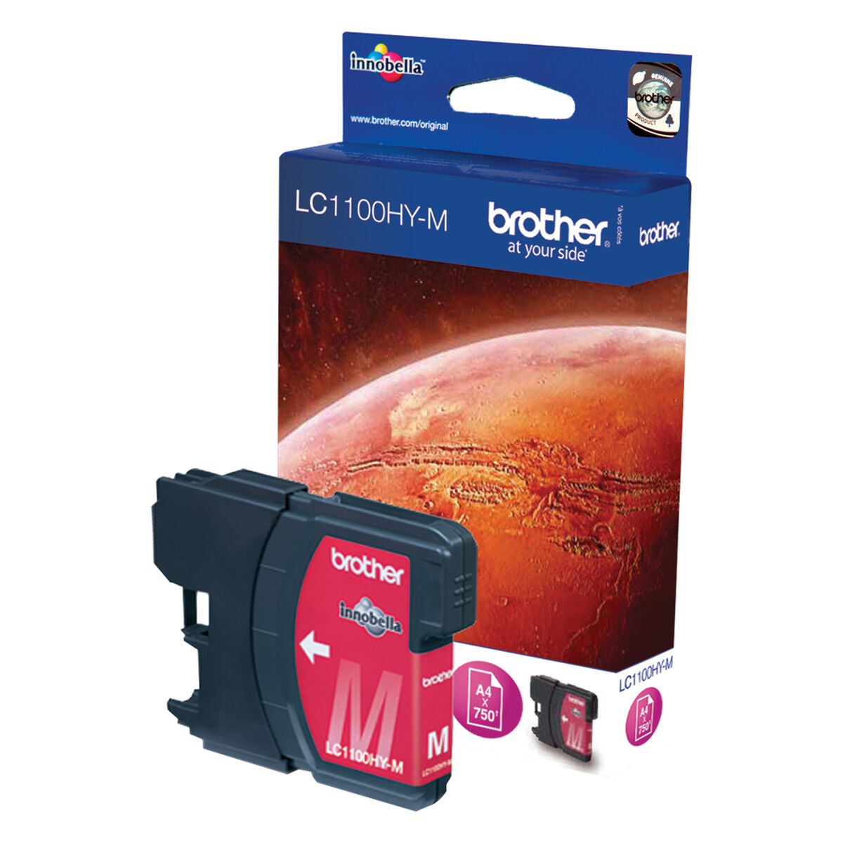 BROTHER LC-1100 cartouche d encre magenta haute capacité 16ml 750 pages pack de 1