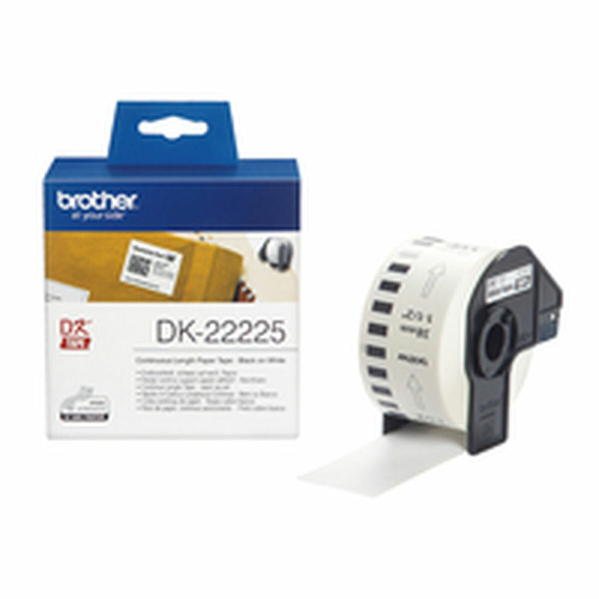 BROTHER P-TOUCH DK-Continue Lengte Tape: 38mm - Thermisch papier - blanc (30.48m)