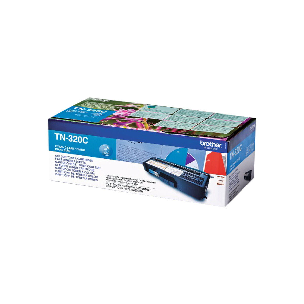 BROTHER TN-320 cartouche de toner cyan capacité standard 1.500 pages pack de 1