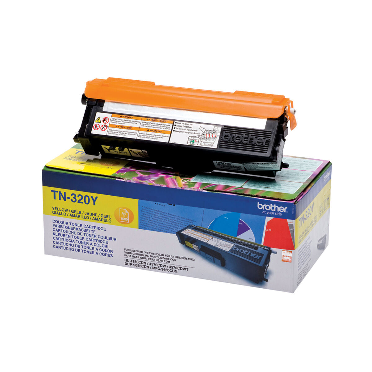 BROTHER TN-320 cartouche de toner jaune capacité standard 1.500 pages pack de 1