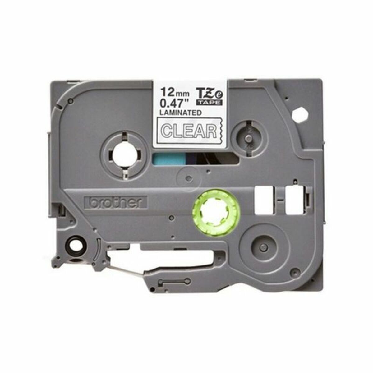 BROTHER P-TOUCH TZE-135 blanc sur clear 12mm