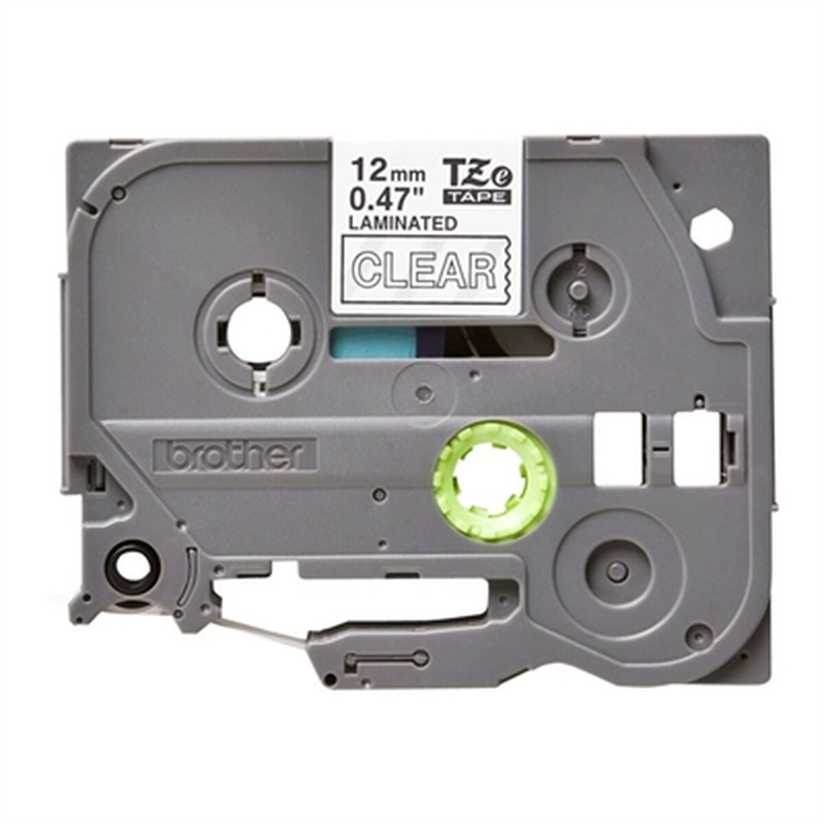 BROTHER P-TOUCH TZE-135 blanc sur clear 12mm