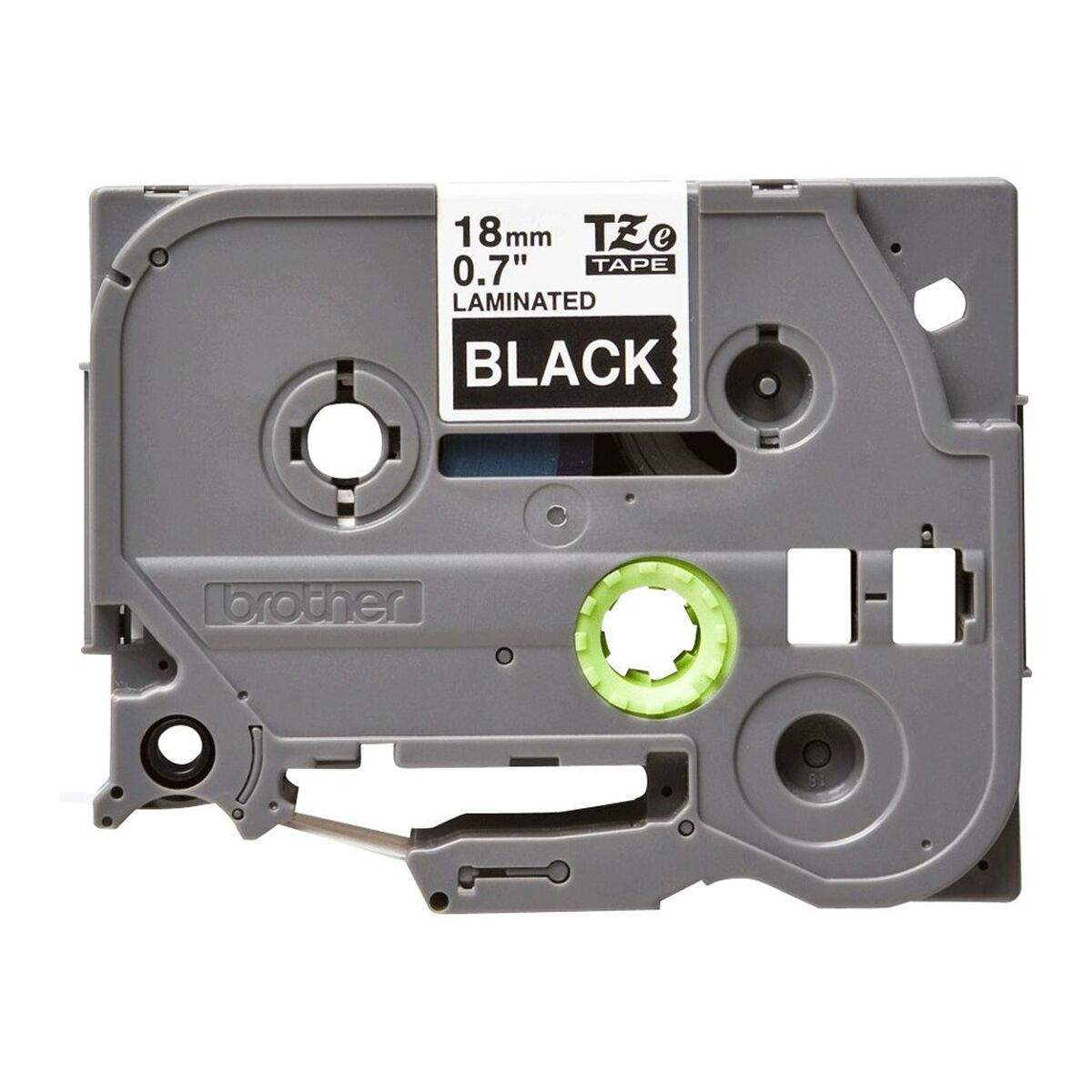 Tape/18mm white on black f P-Touch